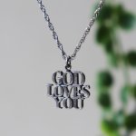 70'sヴィンテージTIFFANYティファニーGOD LOVES YOUチャームネックレス・チャリティ｜アンティークジュエリー