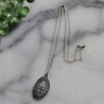 アンティークジュエリー｜USAヴィンテージ不思議のメダイ聖母マリアのペンダントネックレスSTERLING SILVER・CREEDC©