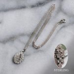 【STERLING SILVER】アンティークジュエリー｜USAヴィンテージ不思議のメダイ聖母マリアのミニペンダントネックレス