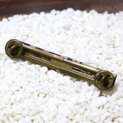 画像2: ヴィンテージUSミリタリーリボン略綬ピンバッジ紫橙|米軍マリーン海兵隊予備役将校訓練弾パレードリボン略章・勲章