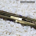 ヴィンテージUSミリタリーリボン略綬ピンバッジ紫橙｜米軍マリーン海兵隊予備役将校訓練弾パレードリボン略章