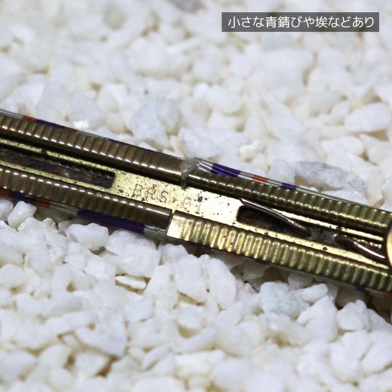 ヴィンテージUSミリタリーリボン略綬ピンバッジ紫橙｜米軍マリーン海兵隊予備役将校訓練弾パレードリボン略章