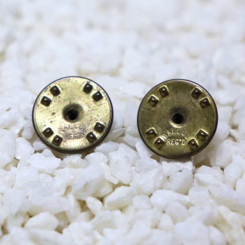 ヴィンテージUSミリタリーリボン略綬ピンバッジ紫橙｜米軍マリーン海兵隊予備役将校訓練弾パレードリボン略章