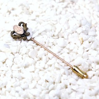 USAヴィンテージクリスチャンクロスブローチ水色HISTORY｜アンティーク