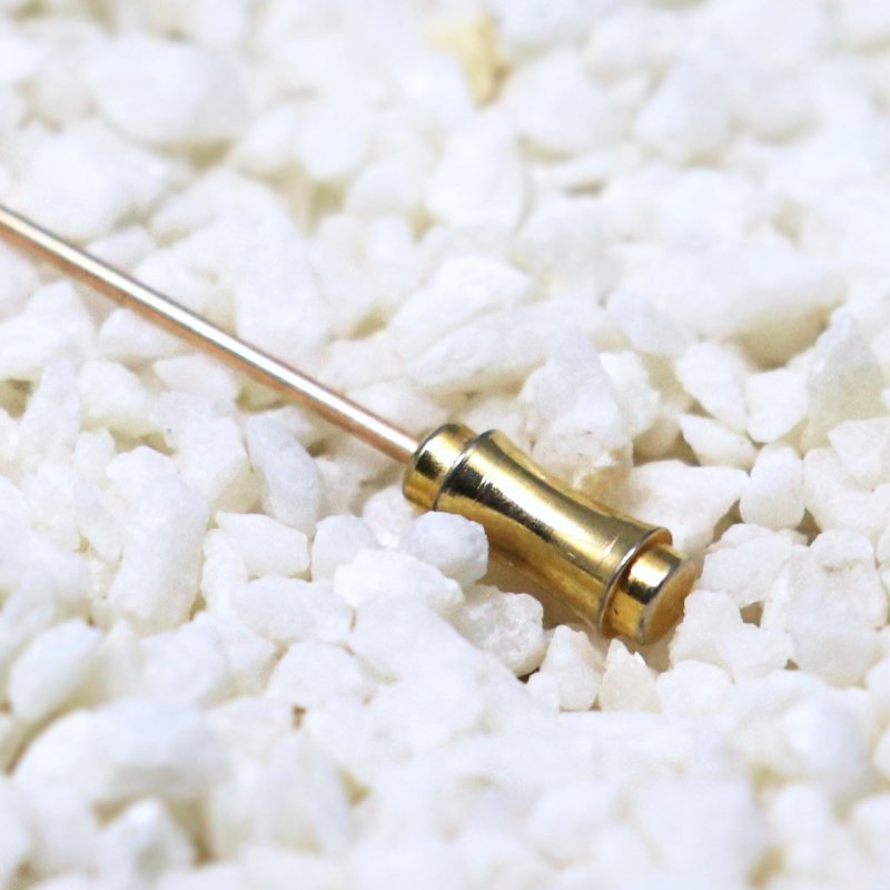 USAアンティークヴィクトリアンカリグラフィC彫金ハットピン｜ブローチ・ピンバッジ