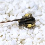 USAアンティークヴィクトリアンカリグラフィC彫金ハットピン｜ブローチ・ピンバッジ