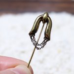 USAヴィンテージCiani製STERLINGシルバーハットピン｜アンティークブローチ・ピンバッジ