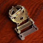 USAヴィンテージキリスト教日曜学校階級ブローチCHURCH OF CHRIST 2nd YEARバッジ｜サンデースクール・十字架ピンバッジ