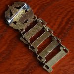 USAヴィンテージキリスト教日曜学校階級ブローチ1st CONG'L・4th YEARバッジ｜サンデースクール・十字架ピンバッジ