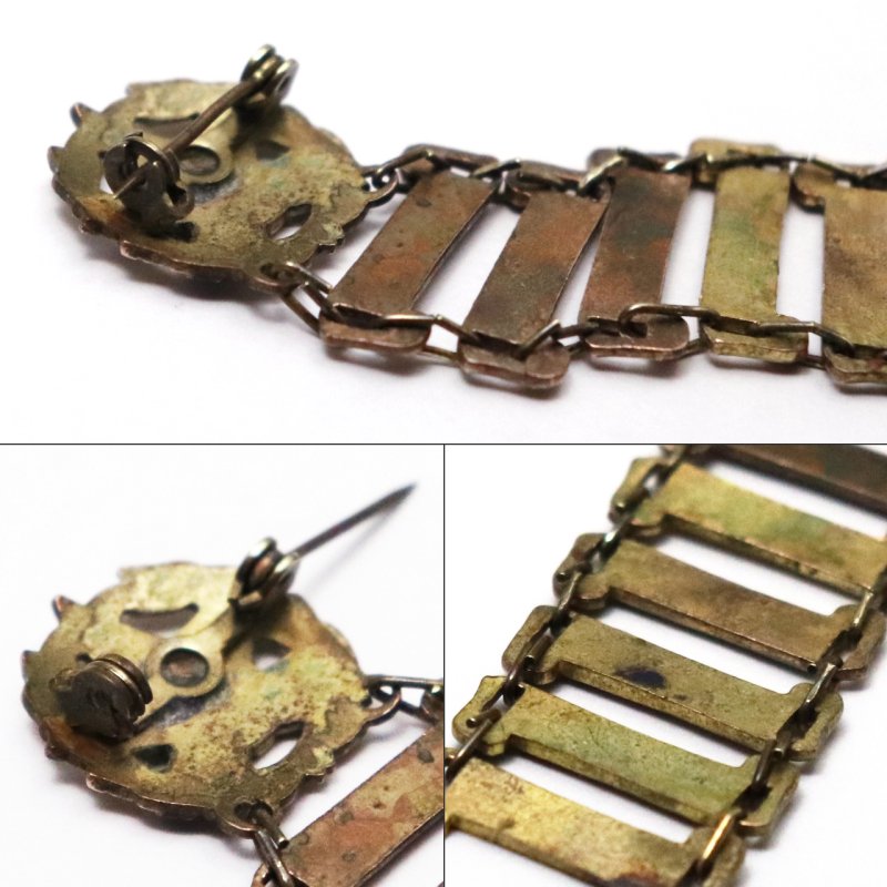 USAヴィンテージキリスト教日曜学校階級ブローチC.&M.A.・8th YEARバッジ｜サンデースクール・十字架ピンバッジ