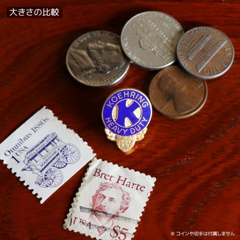 希少USAヴィンテージKOEHRING HEAVY DUTYラペルピン｜建設重機企業ピンバッジ