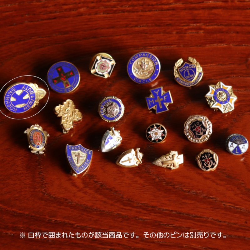 希少USAヴィンテージKOEHRING HEAVY DUTYラペルピン｜建設重機企業ピンバッジ