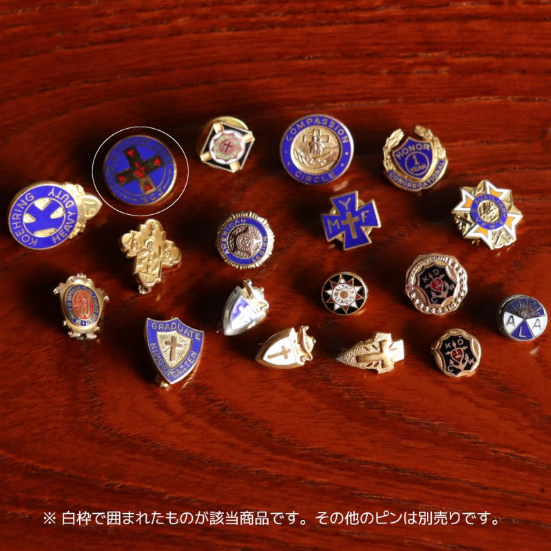 USAヴィンテージYOUR KINGDOM COME SCJブローチ｜エナメルピンバッジ