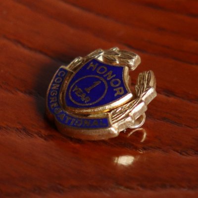 画像2: USAヴィンテージキリスト教名誉会衆ブローチ｜CONGREGATIONAL HONOR 1YEARピンバッジ