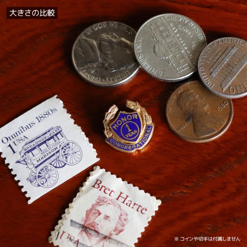 USAヴィンテージキリスト教名誉会衆ブローチ｜CONGREGATIONAL HONOR 1YEARピンバッジ