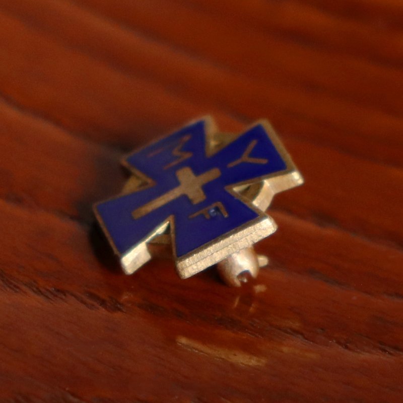 USAヴィンテージキリスト教MYFエナメルブローチ｜ラペルピン・ピンバッジ