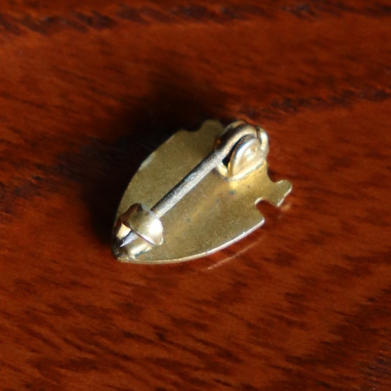 画像5: USAヴィンテージクリスチャンブローチ白｜キリスト教ピンバッジ十字架・ランプ (5)