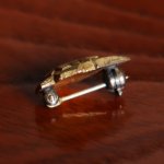 USAヴィンテージクリスチャンブローチ聖釘の十字架｜キリスト教ピンバッジ