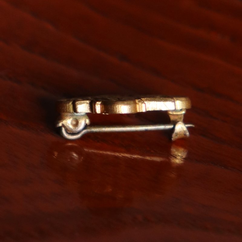 USAヴィンテージクリスチャンブローチ聖体拝領記念4Way Cross｜キリスト教ピンバッジ