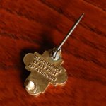 USAヴィンテージクリスチャンブローチ聖体拝領記念4Way Cross｜キリスト教ピンバッジ