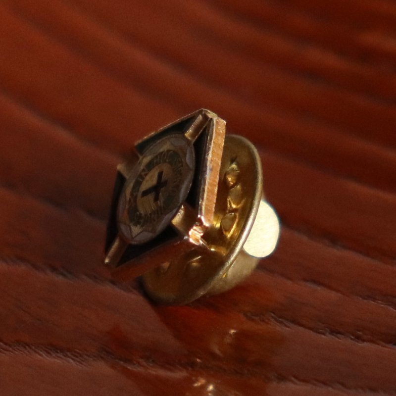 USAヴィンテージフリーメイソンテンプル騎士団階級ピンバッジ｜IN HOC SIGNO VINCES