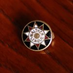 USAヴィンテージクリスチャンエナメルブローチWALTHER LEAGUE｜ルーテル教会派徽章ピンバッジ