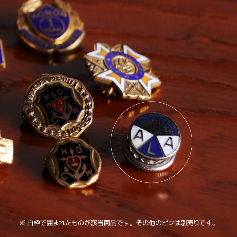 ヴィンテージUSミリタリー退役軍人支援団体LAL徽章バッジ・ラペルピン｜ピンバッジ・ブローチ