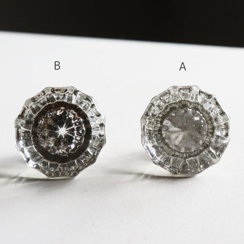 画像4: アンティークガラス製ドアノブB|USAヴィンテージ硝子ノブ真鍮座金ドアハンドル取手 (4)