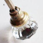 画像11: アンティークガラス製ドアノブB｜USAヴィンテージ硝子ノブ真鍮座金ドアハンドル取手 (11)