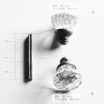 アンティークガラスドアノブ建築金物ハンドル・Antique glass door knob