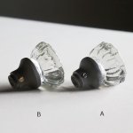 アンティークガラスドアノブ建築金物ハンドル・Antique glass door knob