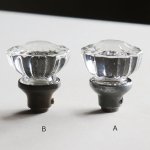 アンティークガラスドアノブ建築金物ハンドル・Antique glass door knob