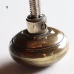 USA米国アンティークブラスドアノブ真鍮製取手ドアハンドル・Antique brass door knob