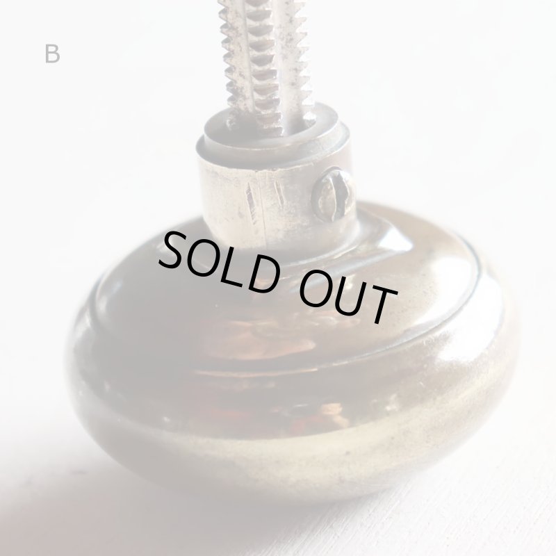 USA米国アンティークブラスドアノブ真鍮製取手ドアハンドル・Antique brass door knob