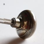 USA米国アンティークブラスドアノブ真鍮製取手ドアハンドル・Antique brass door knob