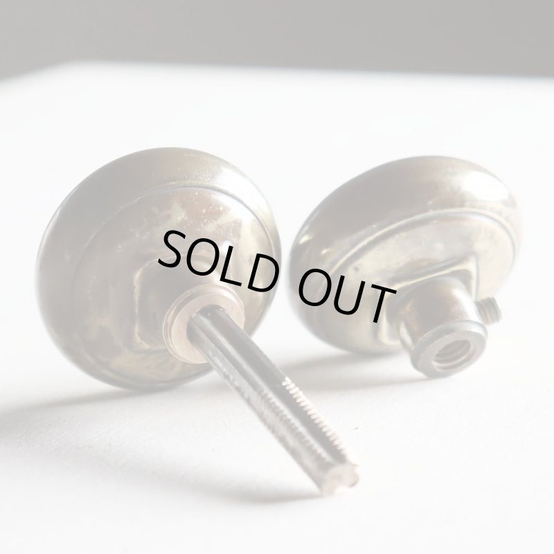 USA米国アンティークブラスドアノブ真鍮製取手ドアハンドル・Antique brass door knob
