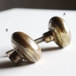 USA米国アンティークブラスドアノブ真鍮製取手ドアハンドル・Antique brass door knob