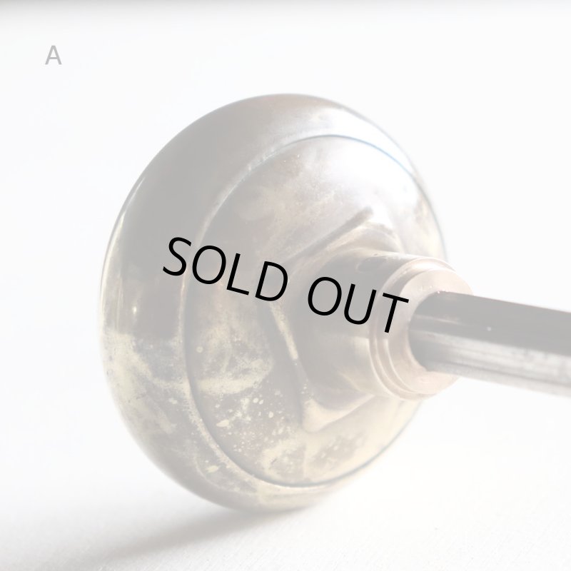 USA米国アンティークブラスドアノブ真鍮製取手ドアハンドル・Antique brass door knob