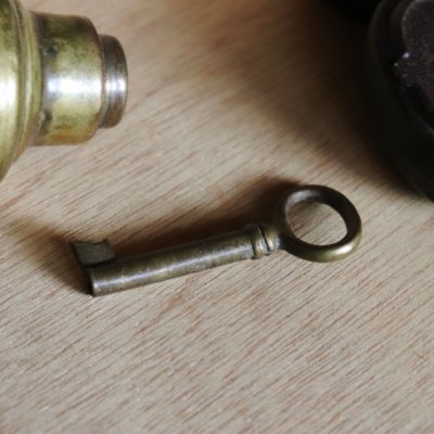 画像3: USAヴィンテージ真鍮製の鍵A｜古いアンティークキー・アンティーク鍵・カギ