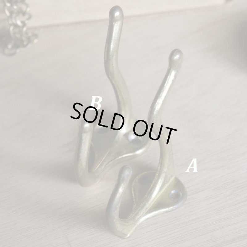 コートフック・ダブルフック|アンティークハードウェア建築金物