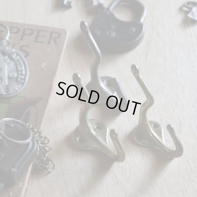 コートフック・ダブルフック|アンティークハードウェア建築金物