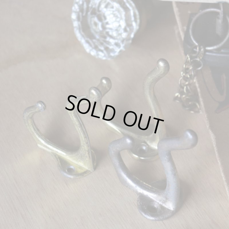 コートフック・ダブルフック|アンティークハードウェア建築金物