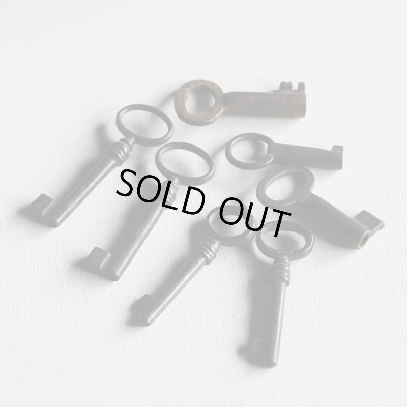 画像8: USAヴィンテージ鍵2本セット65mm｜古いアンティークキー・アンティーク鍵・カギ (8)