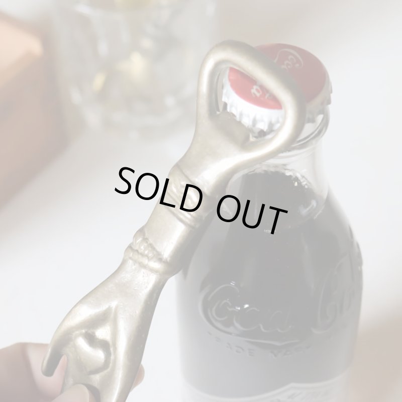 アンティークキッチン雑貨｜手ハンドのボトルオープナー栓抜き