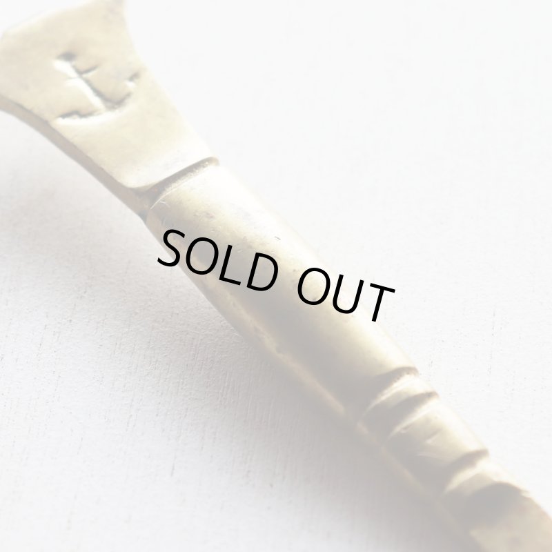 斧・錨のブラス真鍮ボトルオープナー栓抜き｜アンティークキッチン雑貨