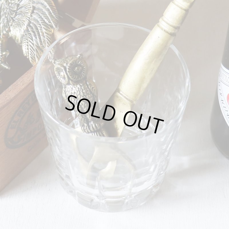 真鍮製フクロウボトルオープナー栓抜き｜アンティークキッチン雑貨