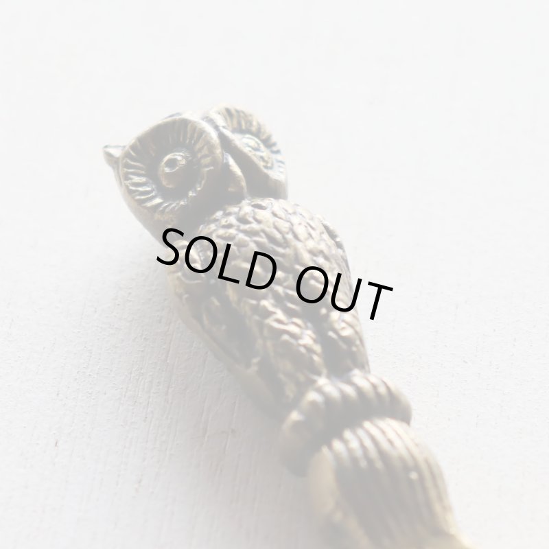 真鍮製フクロウボトルオープナー栓抜き｜アンティークキッチン雑貨