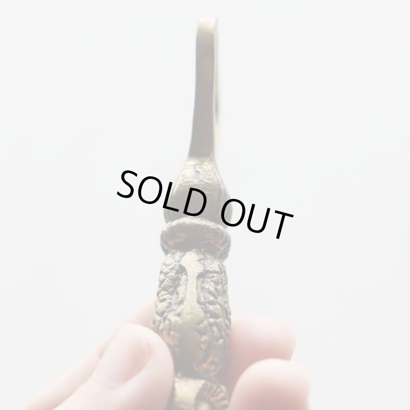 真鍮製フクロウボトルオープナー栓抜き｜アンティークキッチン雑貨