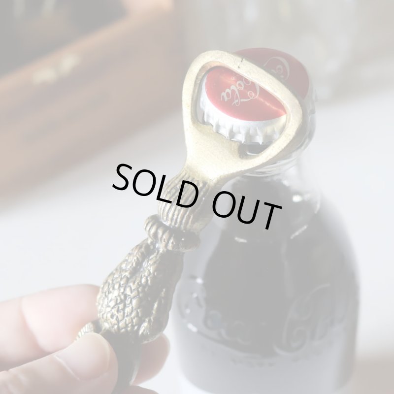 真鍮製フクロウボトルオープナー栓抜き｜アンティークキッチン雑貨