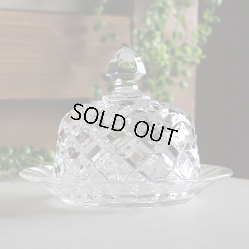 アンティークキッチン雑貨｜ガラス製チーズドーム・バターディッシュ・ケーキドーム